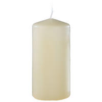 Stumpenkerze beige B/H/L: ca. 6x12x6 cm Stumpenkerze 60/120mm - beige (6,00/6,00/12,00cm)