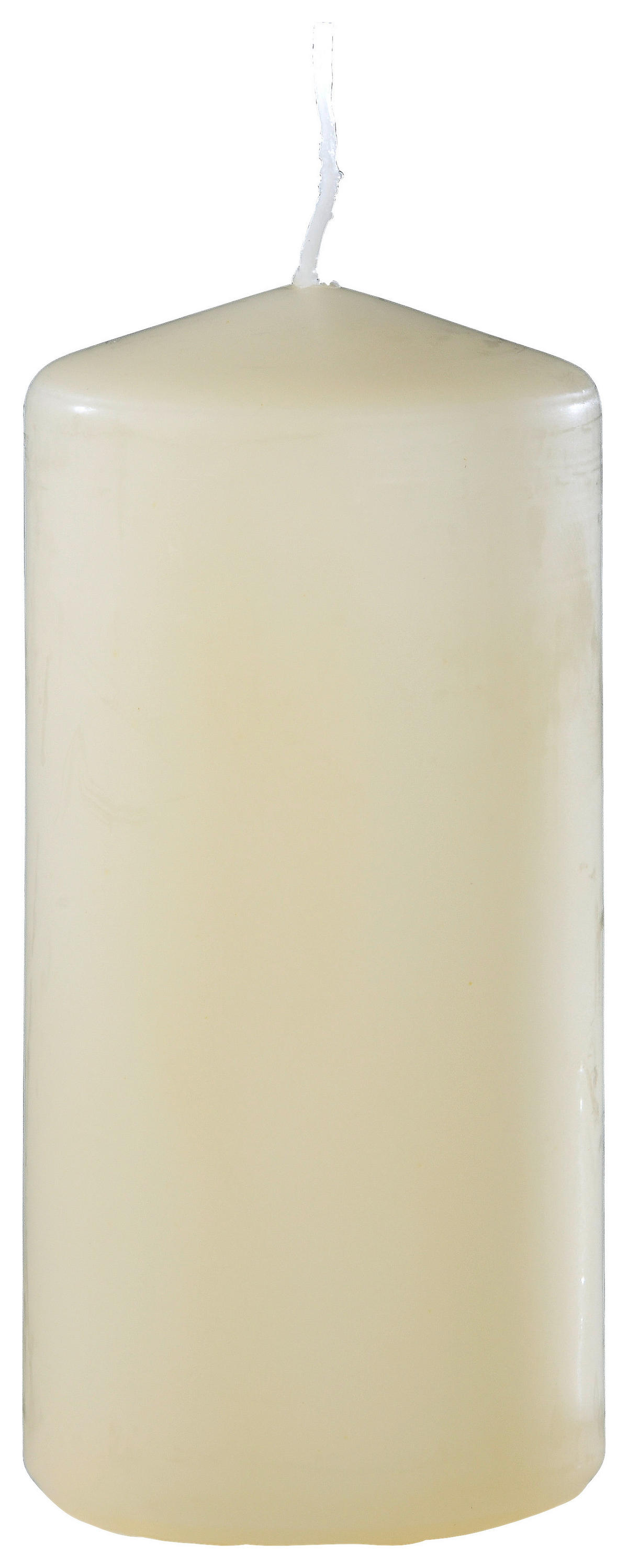 Stumpenkerze beige B/H/L: ca. 6x12x6 cm Stumpenkerze 60/120mm - beige (6,00/6,00/12,00cm)