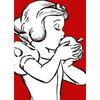 Komar Poster Snow White Apple Bite - red Disney B/L: ca. 50x70 cm Snow White Apple Bite - red - (50,00/70,00cm) - Komar