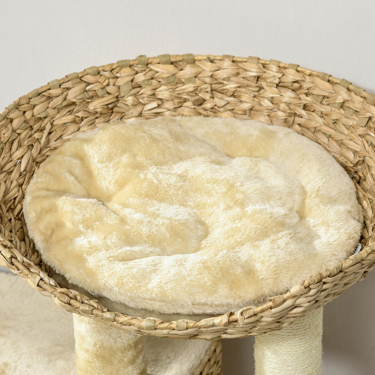 PawHut Kratzbaum beige Sisal B/H/L: ca. 40x98x60 cm Kratzbaum - beige (60,00/40,00/98,00cm) - PawHut