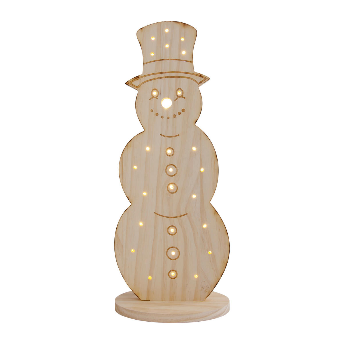 Näve Leuchten LED-Dekoleuchte Snowy natur Holz B/H/T: ca. 13x50x20 cm Snowy - natur (13,00/50,00/20,00cm) - Näve Leuchten