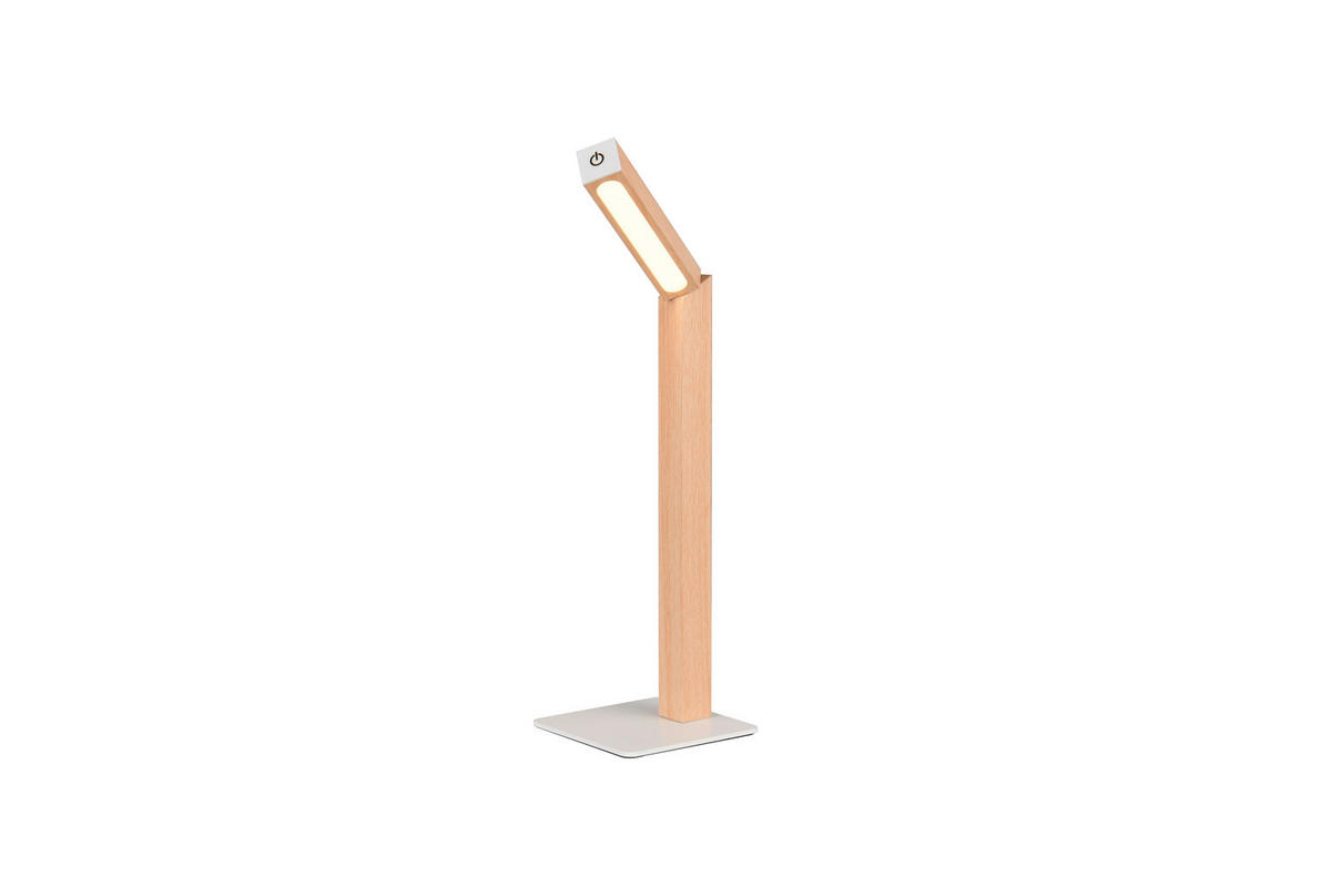 Reality LED Tischleuchte SKIP braun MDF B/H/T: ca. 11x37,5x14,5 cm 1 Brennstellen Skip - braun (11,00/37,50/14,50cm) - Reality
