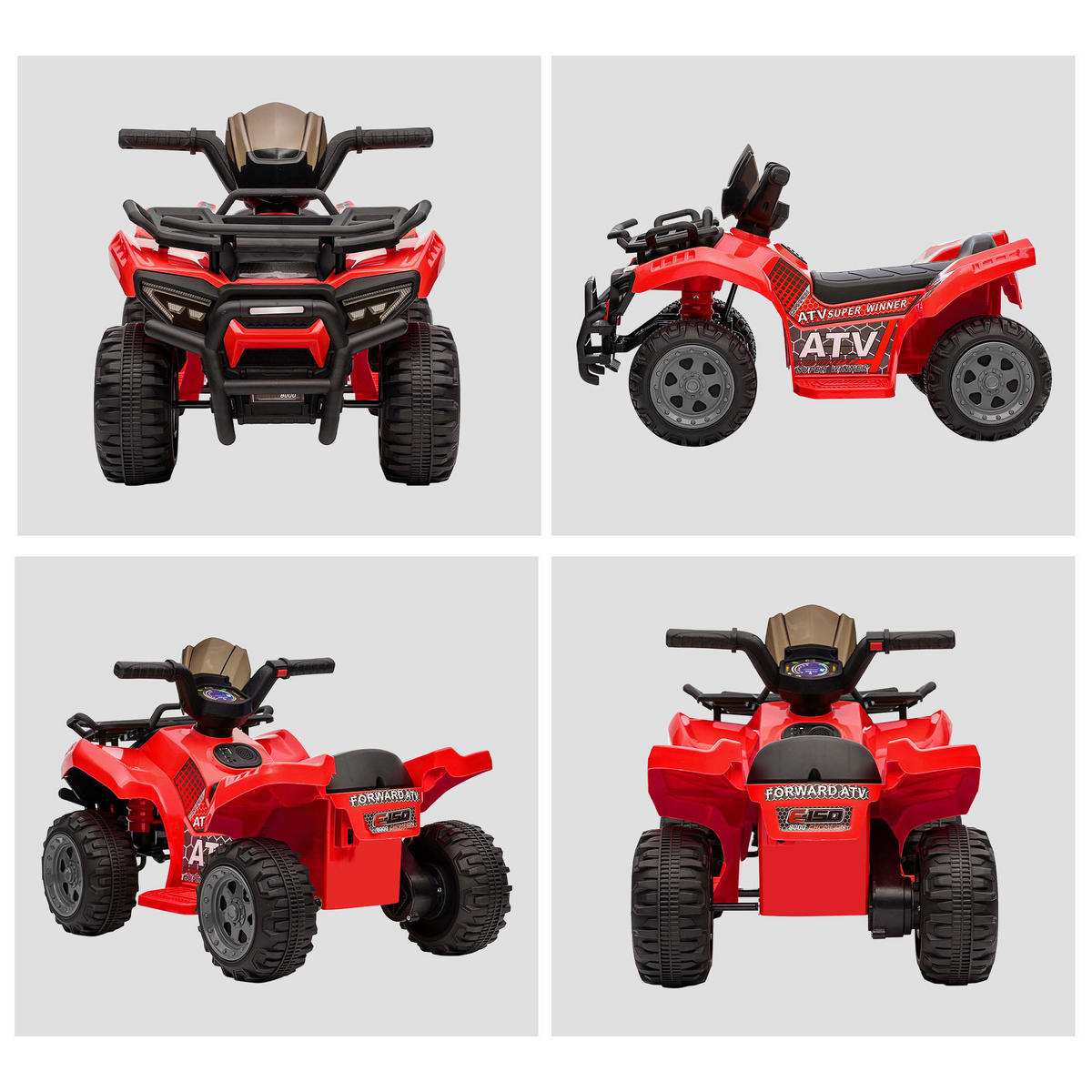 HOMCOM Kinderauto rot B/H/L: ca. 42x70x45 cm Kinder-Elektrofahrzeug - rot (45,00/42,00/70,00cm) - HOMCOM