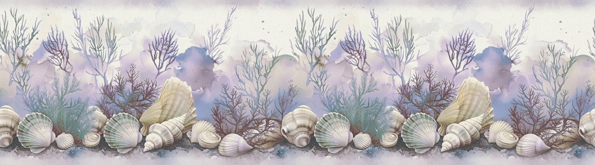 Thumbnail - A.S.Creation Bordüre blau beige B/H/D: ca. 17x500x6,8 cm