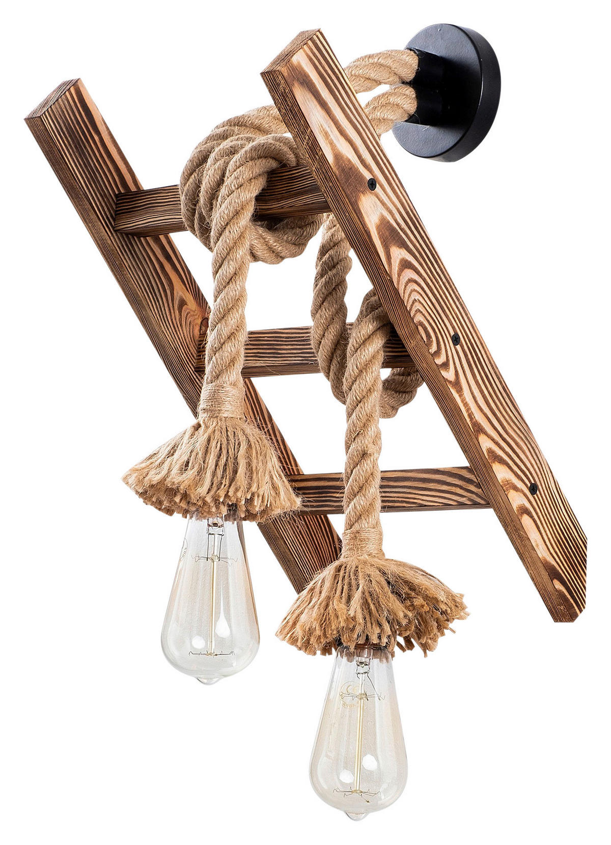 Opviq Wandleuchte Erebos natur Holz B/H/T/L: ca. 26x45x26x25 cm E27 1 Brennstellen Erebos - natur (25,00/26,00/45,00cm) - Opviq