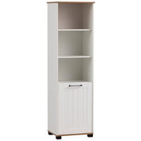 Hochschrank Jelda weiß matt Eiche Landhaus Nachbildung B/H/T: ca. 52,3x177,4x41 cm Jelda - Eiche/weiß (52,30/177,40/41,00cm) - Möbelpartner