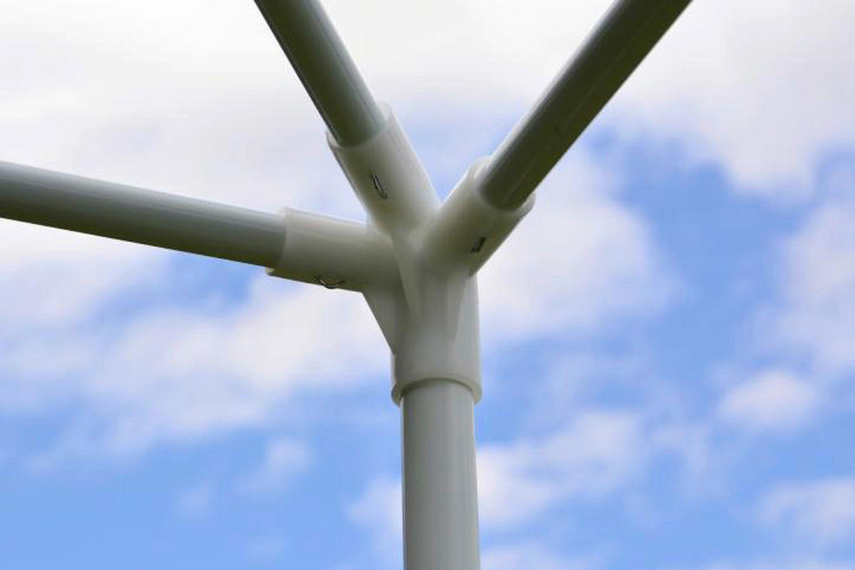 VCM Pavillon grün Stahlrohr B/H/L: ca. 300x197x300 cm Pavillon_3x3m grün - grün (300,00/300,00/197,00cm) - VCM