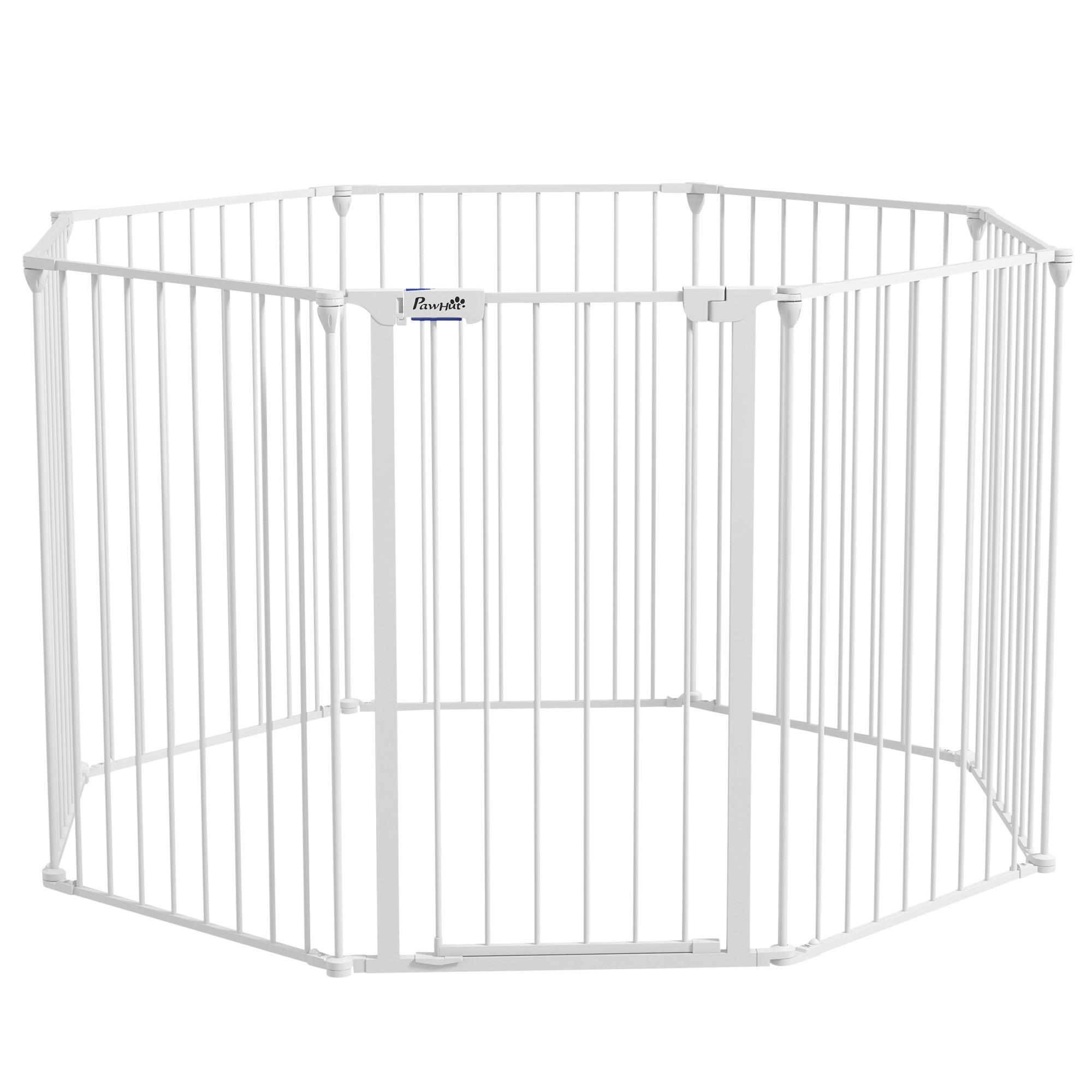 PawHut Gehege weiß Edelstahl B/H/L: ca. 154x154x90 cm Freilaufgehege - weiß (90,00/154,00/154,00cm) - PawHut