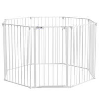 PawHut Gehege weiß Edelstahl B/H/L: ca. 154x154x90 cm Freilaufgehege - weiß (90,00/154,00/154,00cm) - PawHut