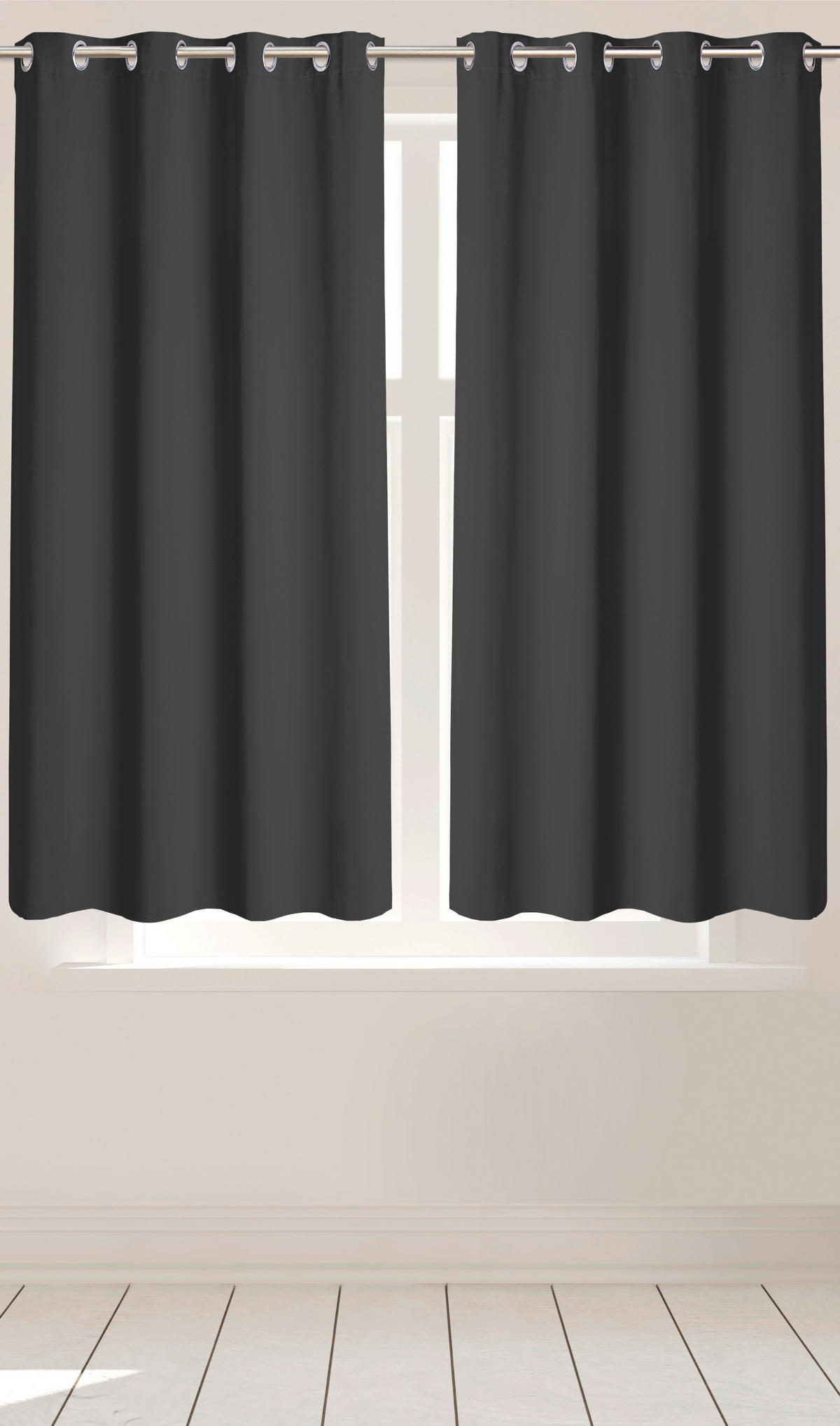 Ösenvorhang Verona anthrazit B/L: ca. 140x175 cm Verona - anthrazit (140,00/175,00cm)