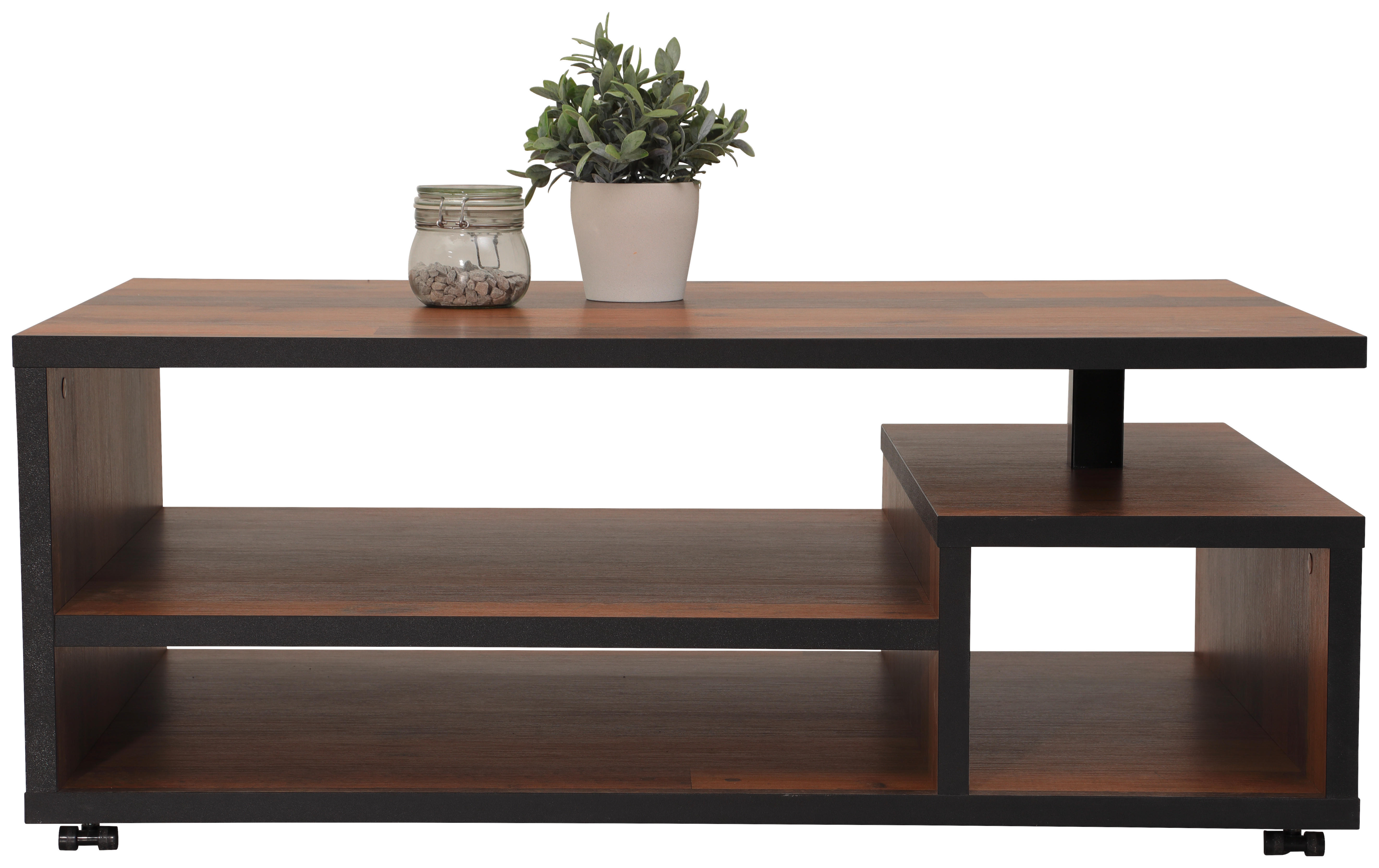 Couchtisch Eike Old Wood schwarz Nachbildung B/H/T: ca. 110x50x68 cm