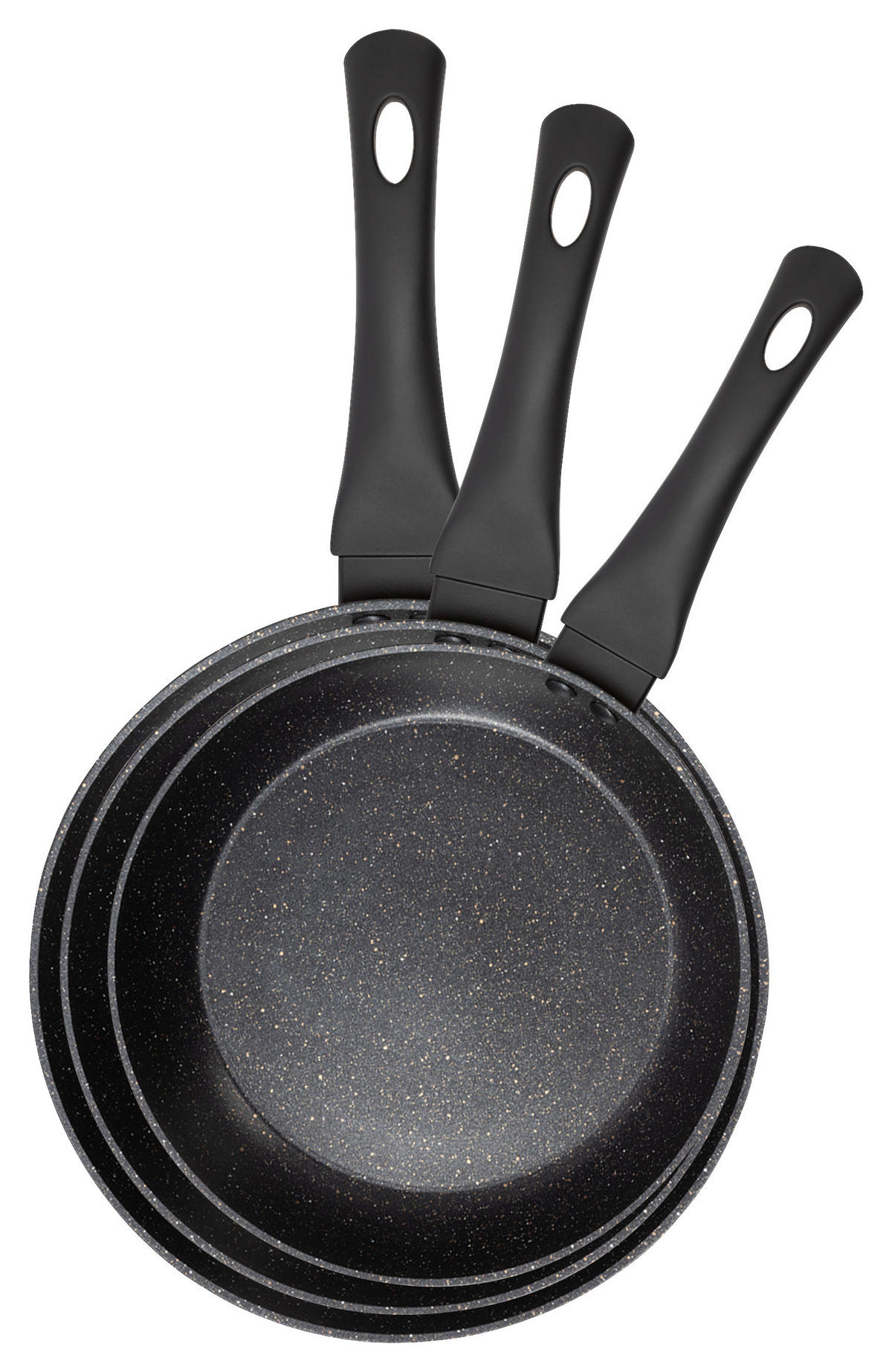 SAN IGNACIO Pfannenset CHERRY schwarz Aluminium 3 tlg. CHERRY - schwarz - SAN IGNACIO