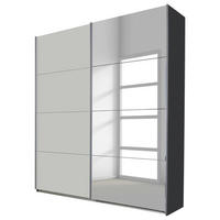Schwebetürenschrank Quadra  B/H/T: ca. 180x210x62 cm Quadra - Seidengrau/grau (180,00/210,00/62,00cm)