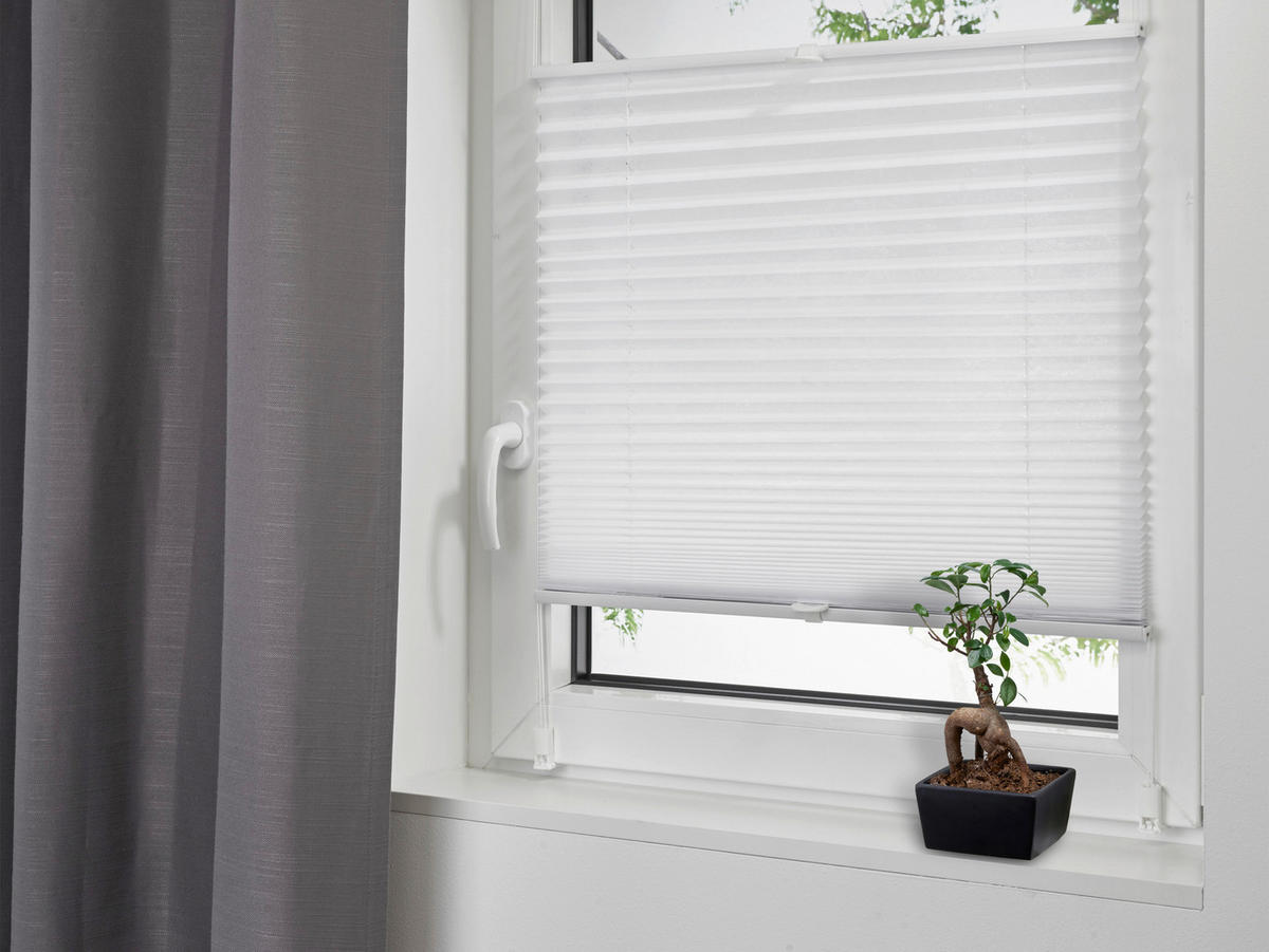 Spannplissee Non Woven weiß B/L: ca. 40x130 cm Non Woven - weiß (40,00/130,00cm)