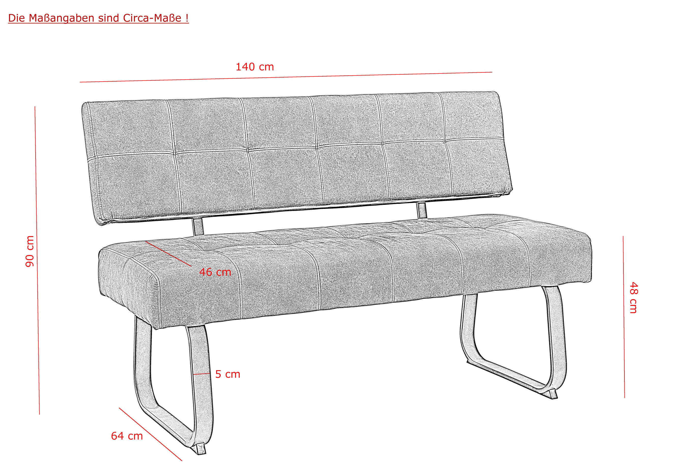 Essgruppe Luise grau Eiche Microfaser B/H/T: ca. 180x76x90 cm Luise - Eiche/grau (180,00/76,00/90,00cm) - Hela