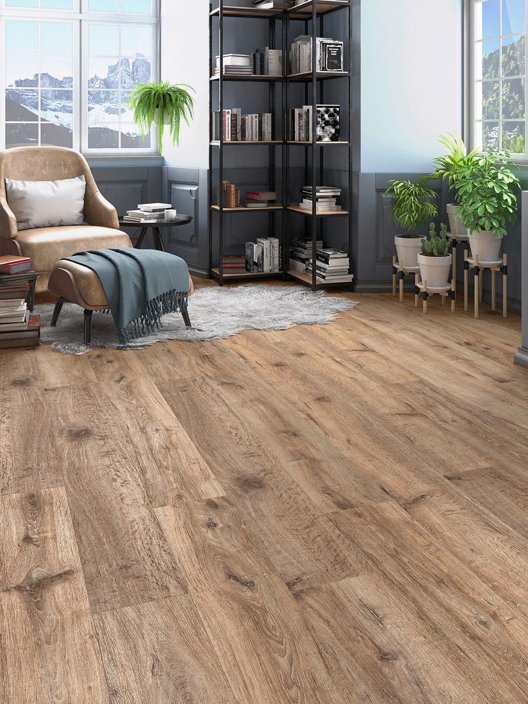 Click-Vinylboden NEO 2.0 ca. 2,454 m² im Paket  B/L: ca. 17,3x129 cm pro Paket NEO 2.0 ca. 2,454 m² im Paket - braun (17,30/129,00cm)