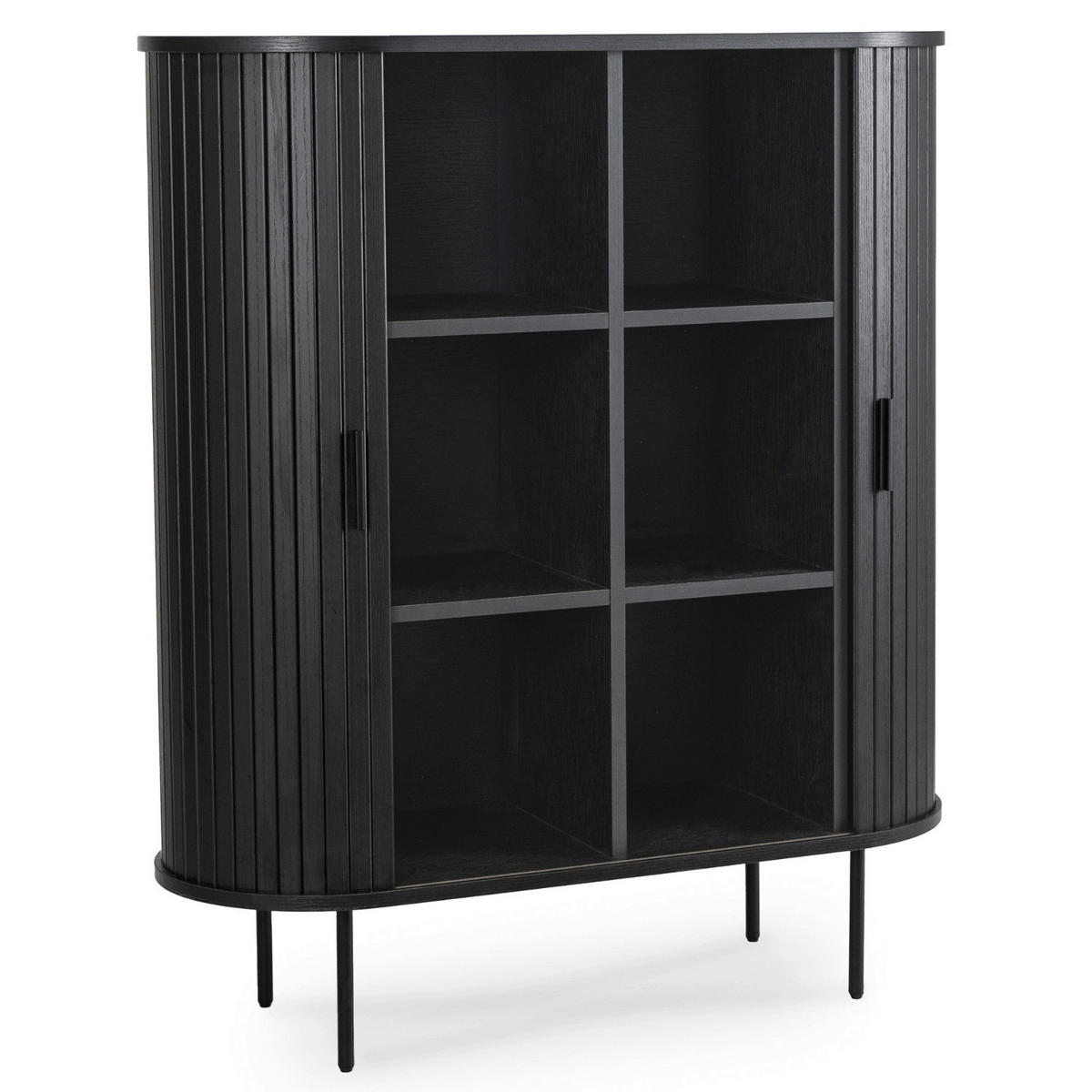 Kommode SELVA schwarz B/H/T: ca. 100x118x40 cm SELVA - schwarz (100,00/118,00/40,00cm) - WIPMEB