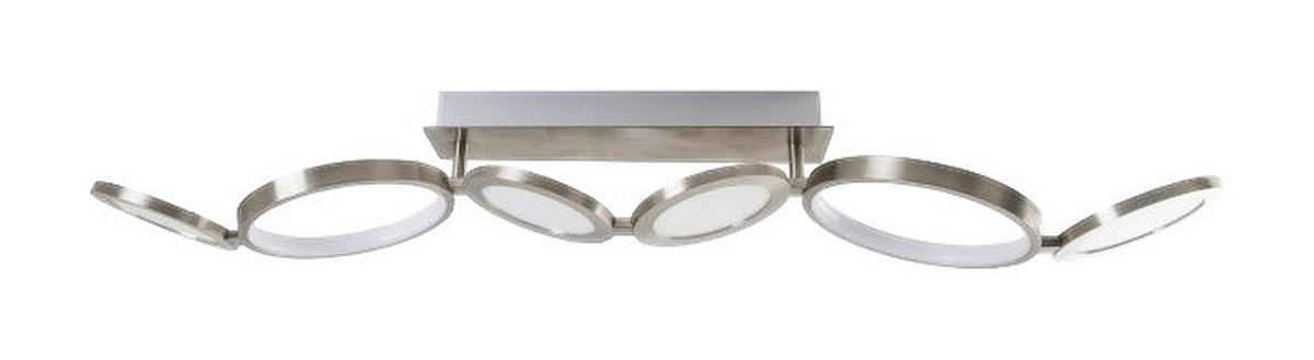 Näve Leuchten LED Deckenleuchte NV1363750 stahlfarbig Aluminium B/H/T: ca. 19x14x100 cm null 4 Brennstellen Stelari - stahlfarbig (19,00/14,00/100,00cm) - Näve Leuchten