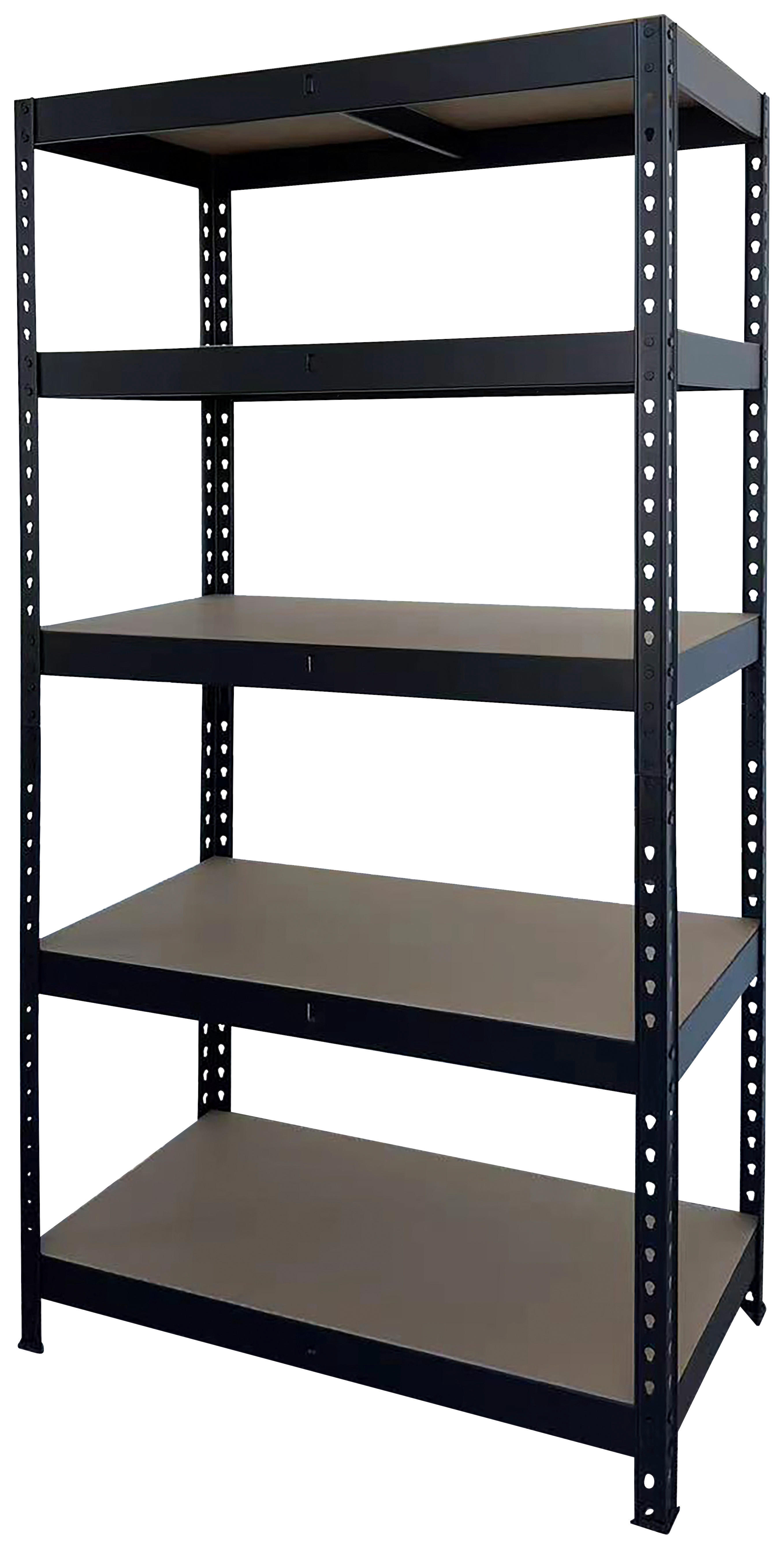 Schwerlaststeckregal schwarz B/H/T: ca. 90x180x45 cm Schwerlaststeckregal 180x90x45cm S - schwarz (90,00/180,00/45,00cm)