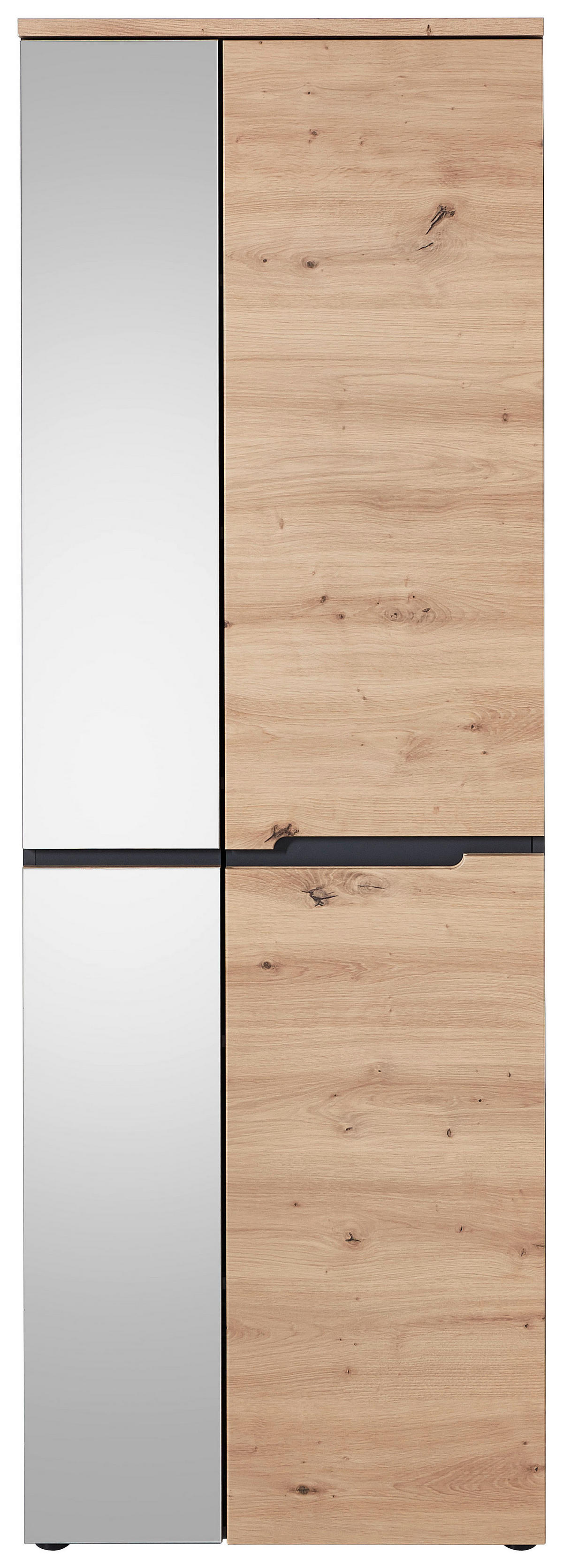 Garderobenschrank Memphis Eiche Artisan Nachbildung Graphit B/H/T: ca. 65x197x38 cm Memphis - Eiche/Graphit (65,00/197,00/38,00cm)