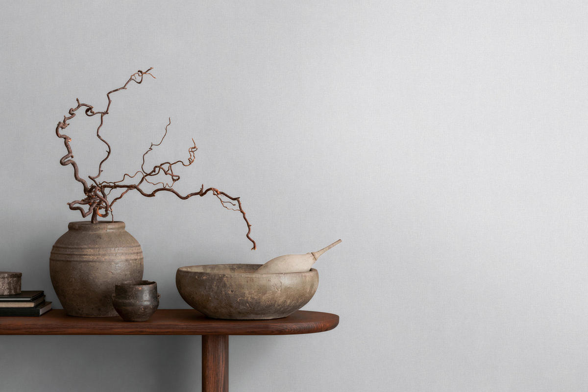 A.S.Creation Vliestapete hellgrau B/H/D: ca. 53x1005x9,3 cm Vliestapete - hellgrau (9,30/1005,00cm) - A.S.Creation