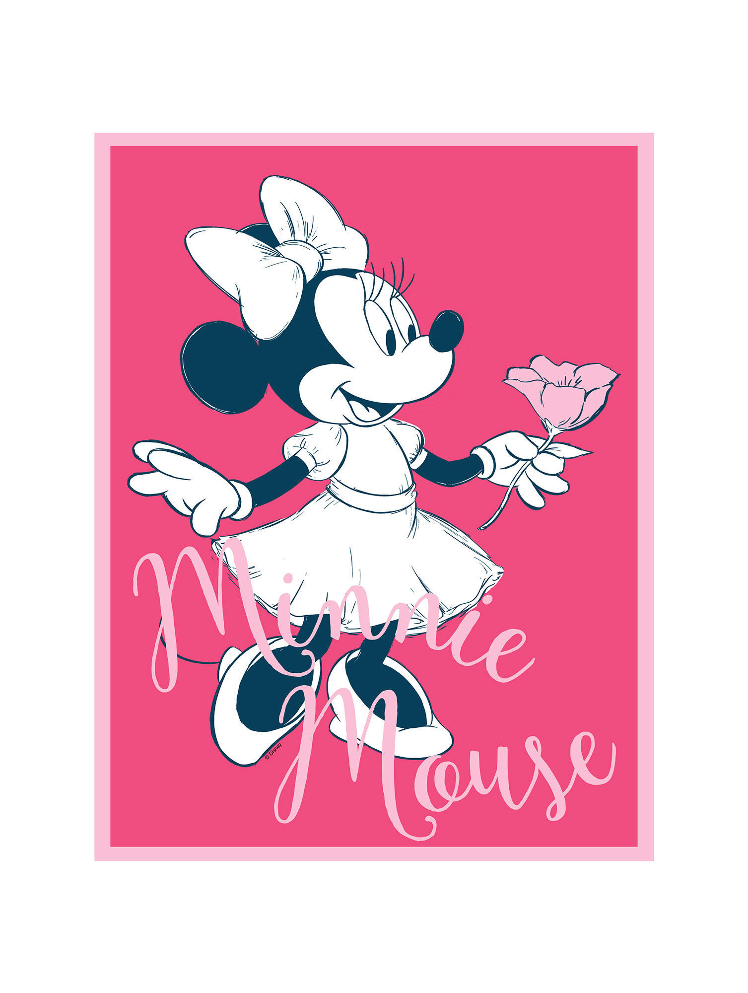 Komar Poster Minnie Mouse Girlie Disney B/L: ca. 30x40 cm günstig online kaufen