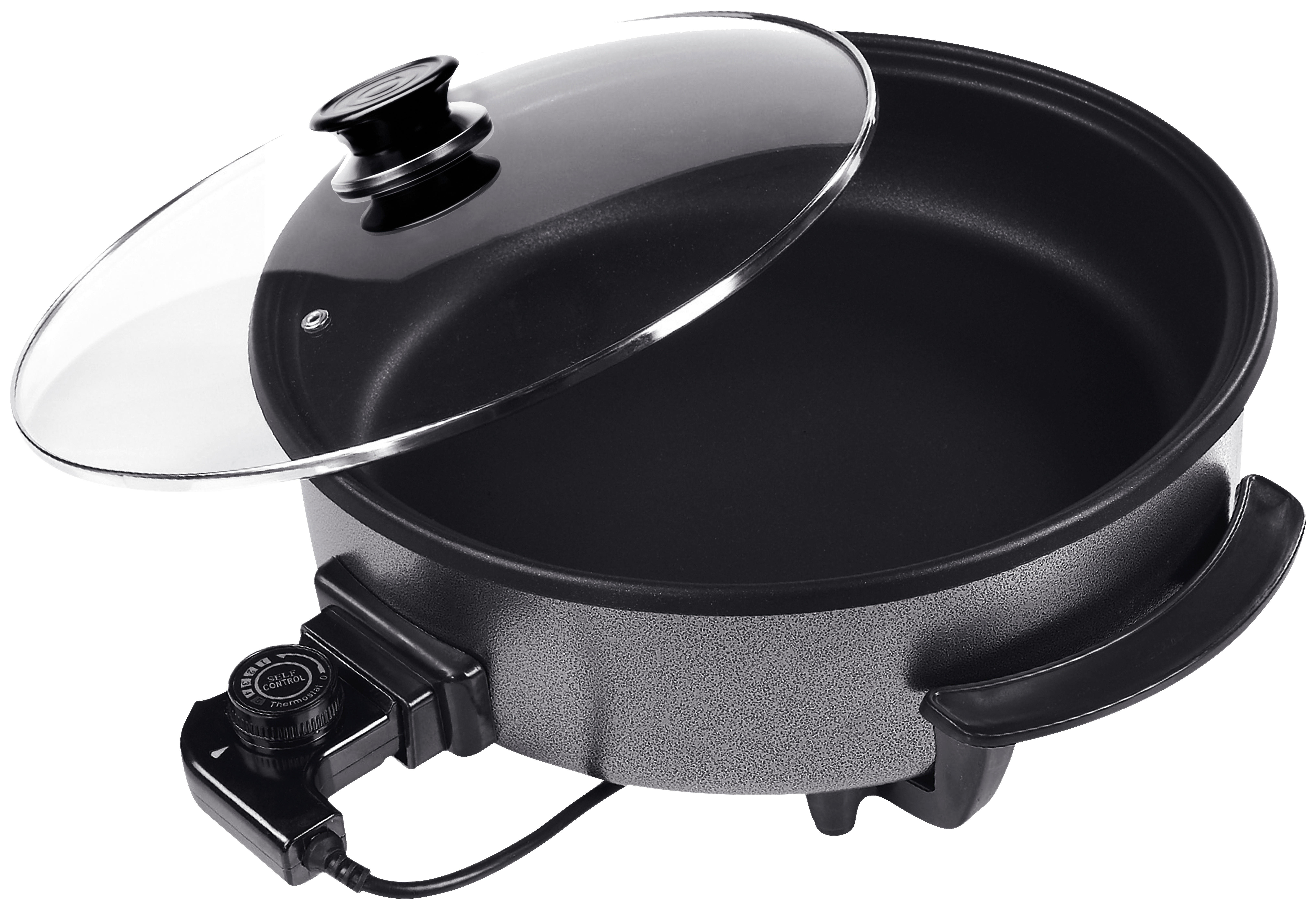 MICHELINO Party-Pfanne 75055 schwarz H/D: ca. 7x42 cm Partypfanne 75055 - schwarz (42,00/7,00cm) - MICHELINO