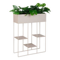 Housenordic Blumentopf Rabo sand Stahl B/H/L: ca. 25x80x60 cm Rabo - sand (60,00/25,00/80,00cm) - Housenordic