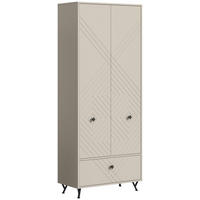 Garderobenschrank NOTES sandbeige sandbeige matt B/H/T: ca. 80x190x35 cm NOTES - sandbeige (80,00/190,00/35,00cm) - xonox.home