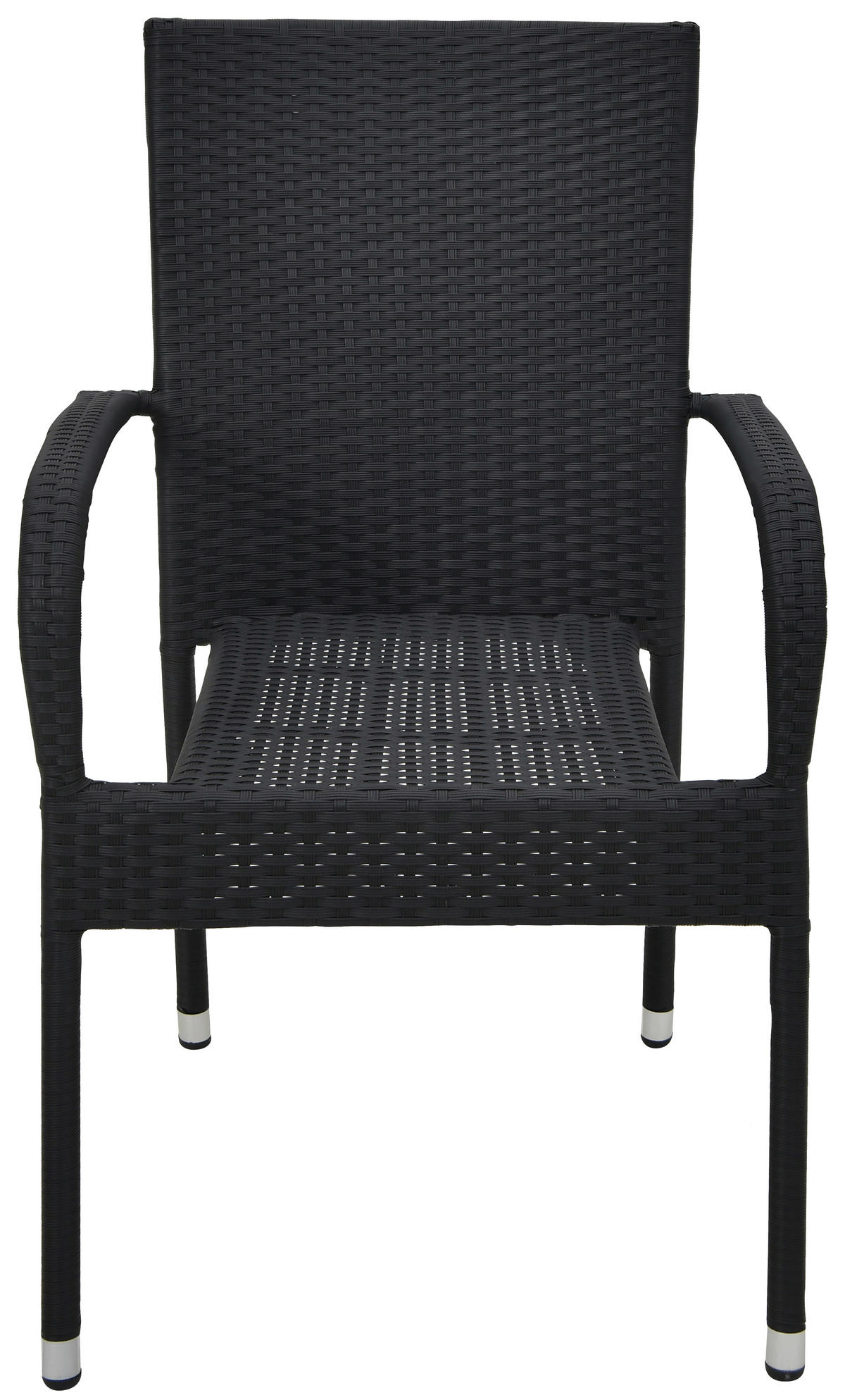 POCOline Gartenstuhl Haiti schwarz Stahlrohr B/H/L: ca. 56x93x66 cm Haiti - schwarz (66,00/56,00/93,00cm) - POCOline