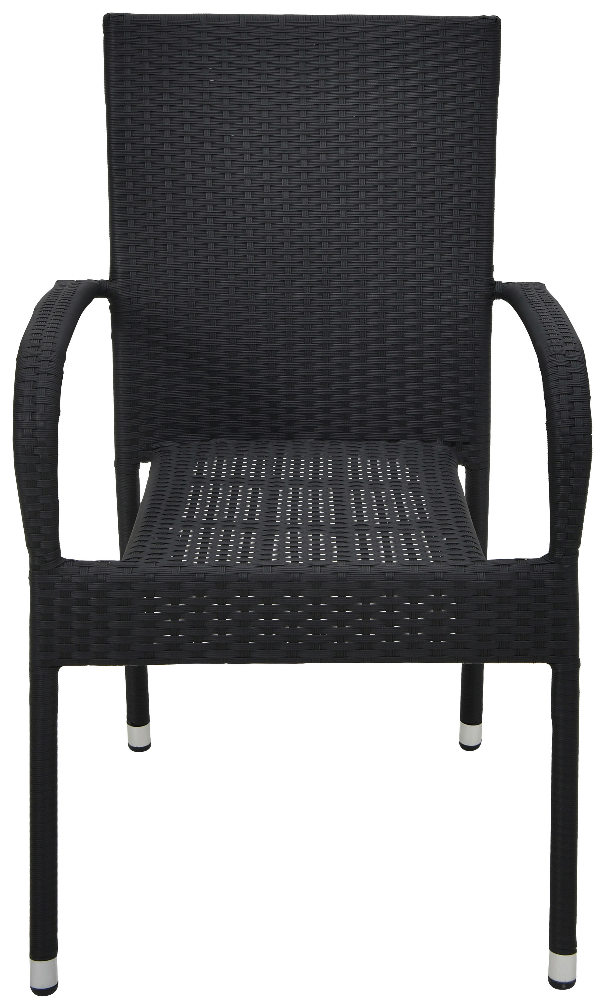 Thumbnail - POCOline Gartenstuhl Haiti schwarz Stahlrohr B/H/L: ca. 56x93x66 cm