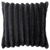Dekokissen Luxus Flanell Luxus - schwarz (45,00/45,00cm) - POCOline