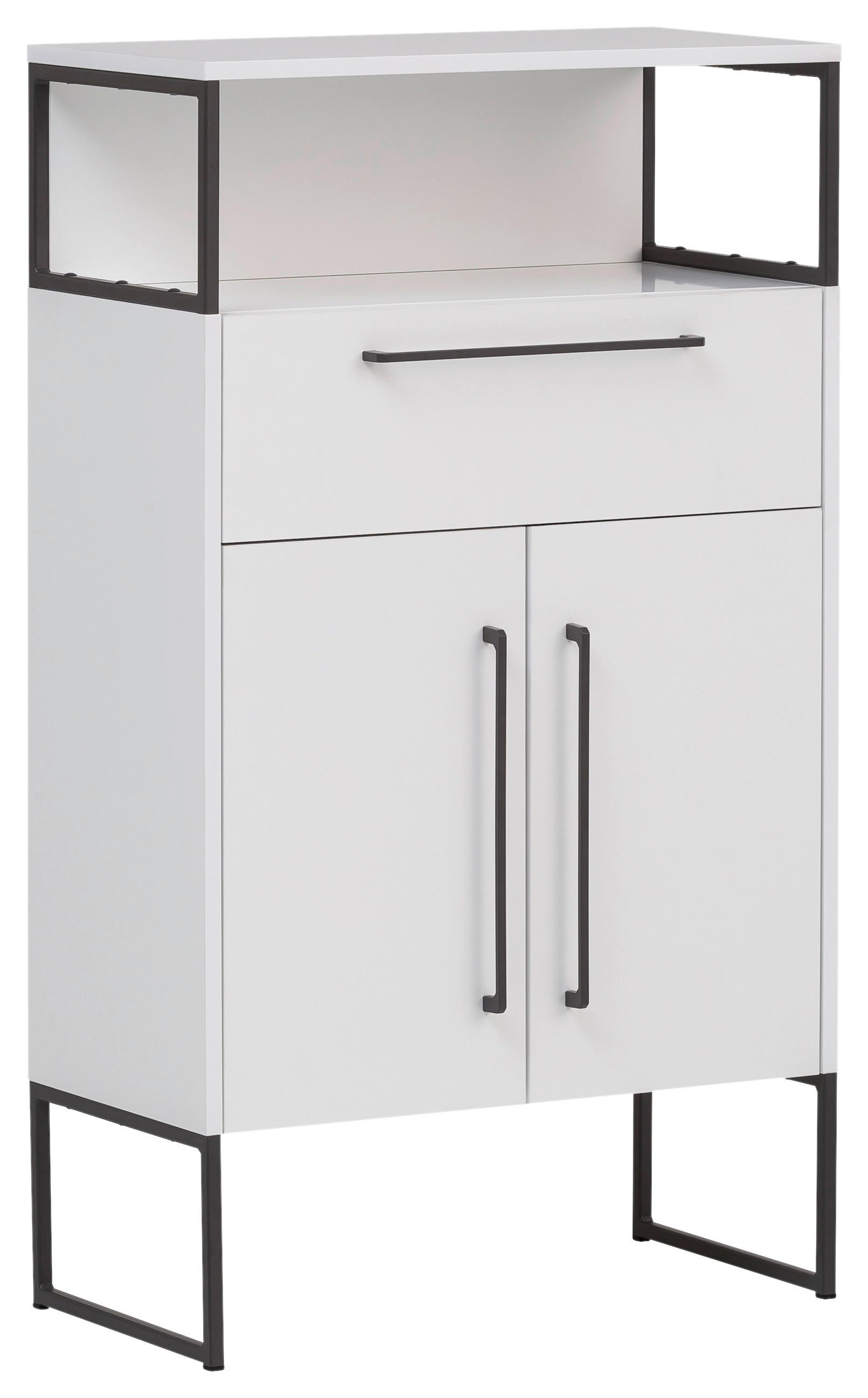Midischrank Limone weiß B/H/T: ca. 65,2x112,6x33,1 cm Limone - weiß (65,20/112,60/33,10cm) - Möbelpartner