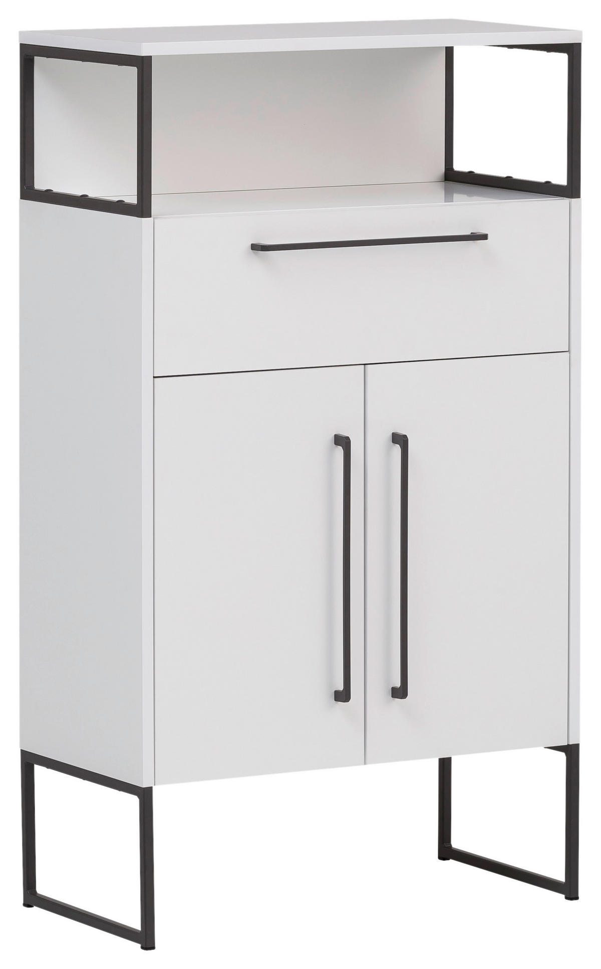 Midischrank Limone weiß B/H/T: ca. 65,2x112,6x33,1 cm Limone - weiß (65,20/112,60/33,10cm) - Möbelpartner