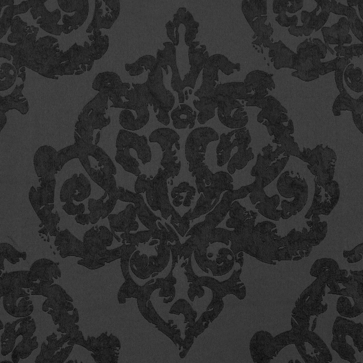 Ösenvorhang Ornament schwarz B/L: ca. 135x245 cm Ornament - schwarz (135,00/245,00cm)