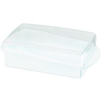 Curver Butterdose transparent B/H/L: ca. 10x6x18 cm Butterdose_Curver - weiß/transparent (18,00/10,00/6,00cm) - Curver