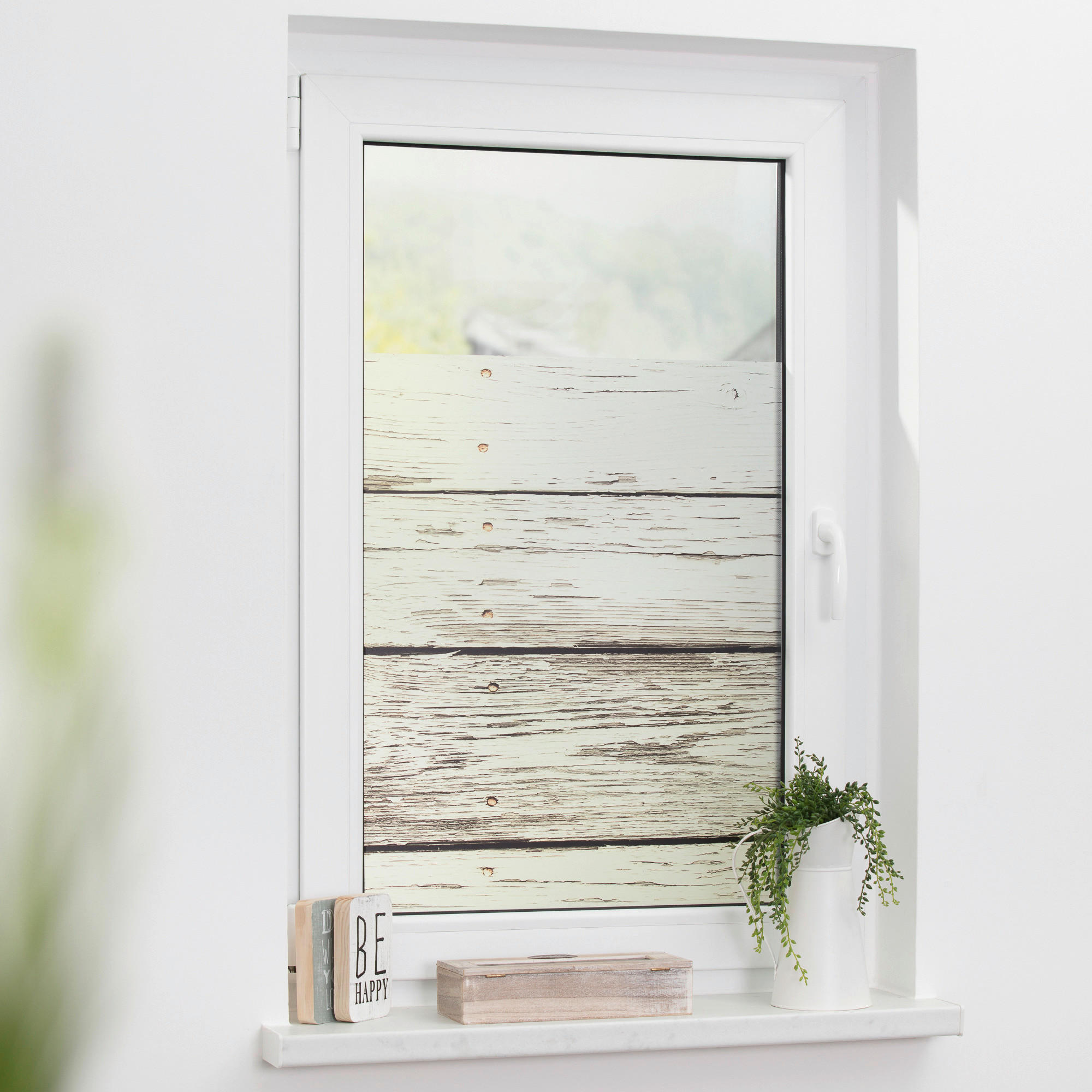 LICHTBLICK Fensterfolie Vintage Vintage Vintage weiß B/L: ca. 50x50 cm Vintage - weiß (50,00/50,00cm) - LICHTBLICK