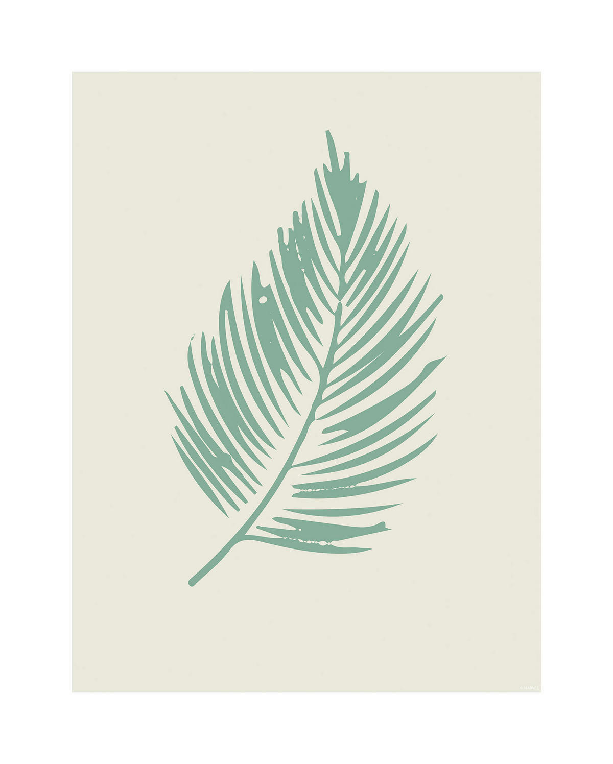 Komar Poster Winter Tropics Black Panther Palm L Blätter B/L: ca. 40x50 cm Winter Tropics Black Panther Palm L - (40,00/50,00cm) - Komar