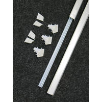 Westermann Wandabschlussprofil- Set Alu Alu Kunststoff B: ca. 5 cm Alu - Alu (5,00cm) - Westermann