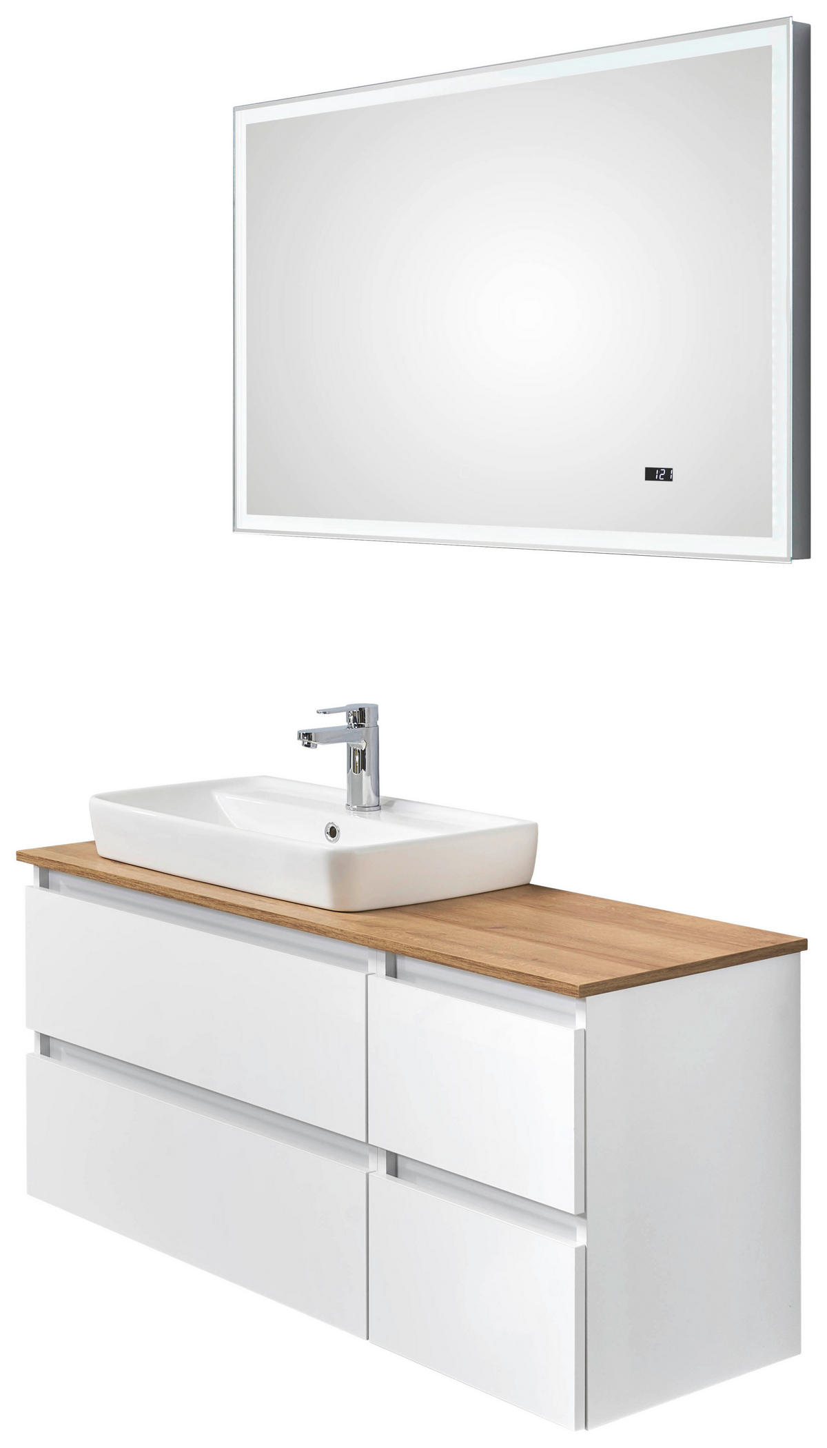 Badezimmer-Set Quickset 360 weiß glanz B/H/T: ca. 113x200x50 cm Quickset 360 - weiß (113,00/200,00/50,00cm) - Pelipal