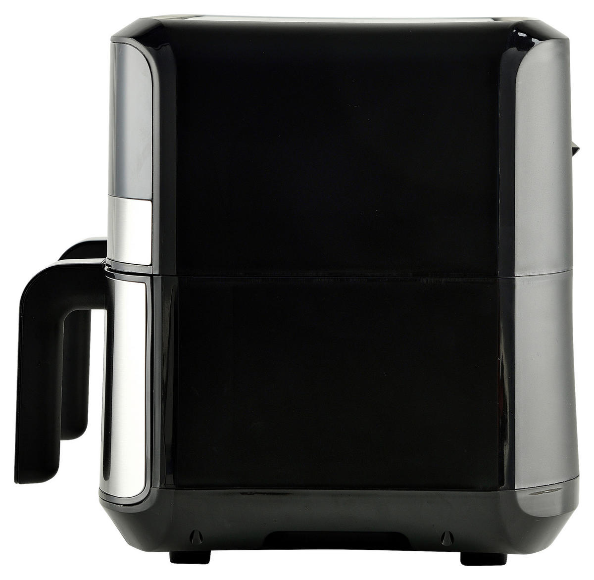 MASTERPRO Heißluftfritteuse Doppelbehälter BGMP-9178-BK silber Metall B/H/T: ca. 45x35,5x38 cm ca. 9 l Rocket duo 900 BGMP-9178-BK - schwarz/silber (45,00/35,50/38,00cm) - MASTERPRO