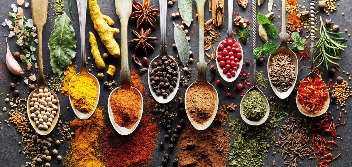 Keilrahmenbild Gewürze B/L: ca. 33x70 cm Keilrahmenbild 33x70cm - (33,00/70,00cm)