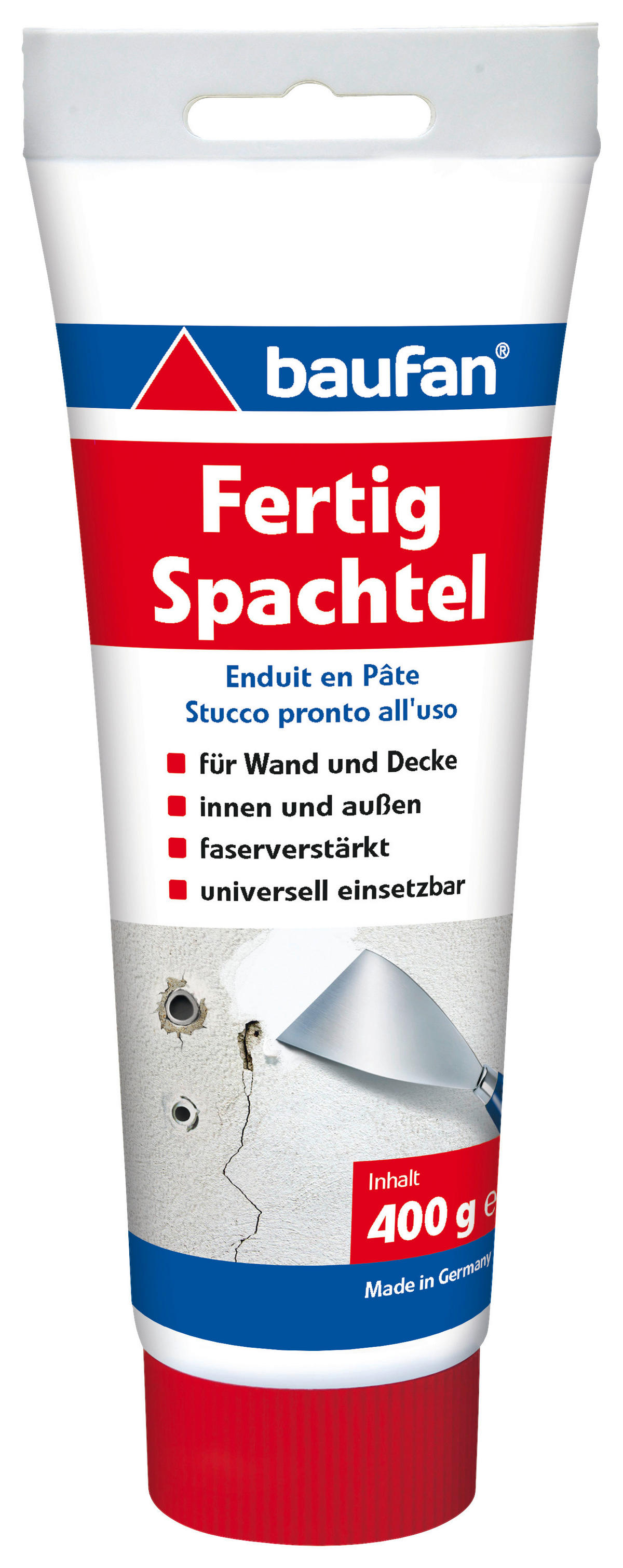 Spachtelmasse ca. 0,4 kg Fertigspachtel_Innen 400g - Baufan