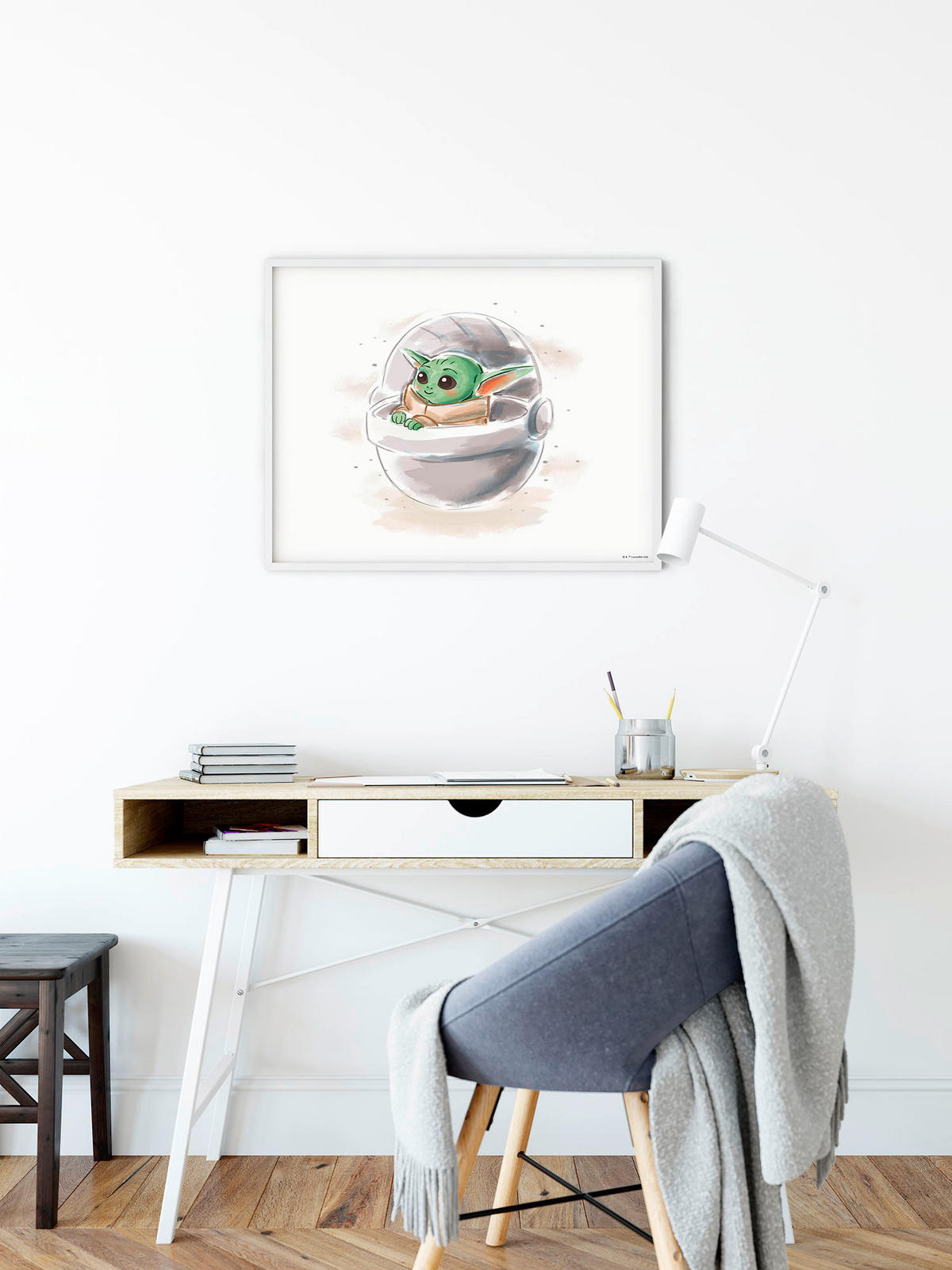 Komar Poster Mandalorian The Child Sweet Color Disney B/L: ca. 40x30 cm Mandalorian The Child Sweet Color - (40,00/30,00cm) - Komar