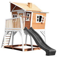AXI Spielhaus Max braun B/H/L: ca. 432x288x193 cm Max - braun/weiß (193,00/432,00/288,00cm) - AXI