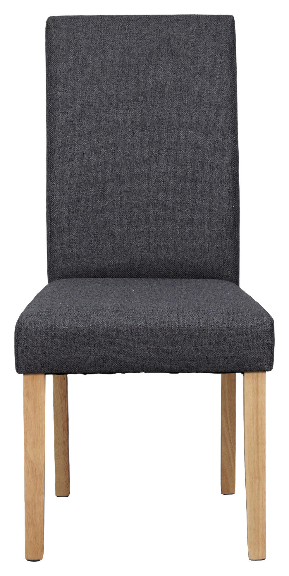 Stuhl ELIAS dunkelgrau natur Stoff B/H/T: ca. 47x99,5x60 cm ELIAS - natur/dunkelgrau (47,00/99,50/60,00cm) - byLIVING