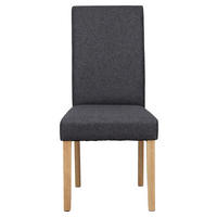 Stuhl ELIAS dunkelgrau natur Stoff B/H/T: ca. 47x99,5x60 cm ELIAS - natur/dunkelgrau (47,00/99,50/60,00cm) - byLIVING