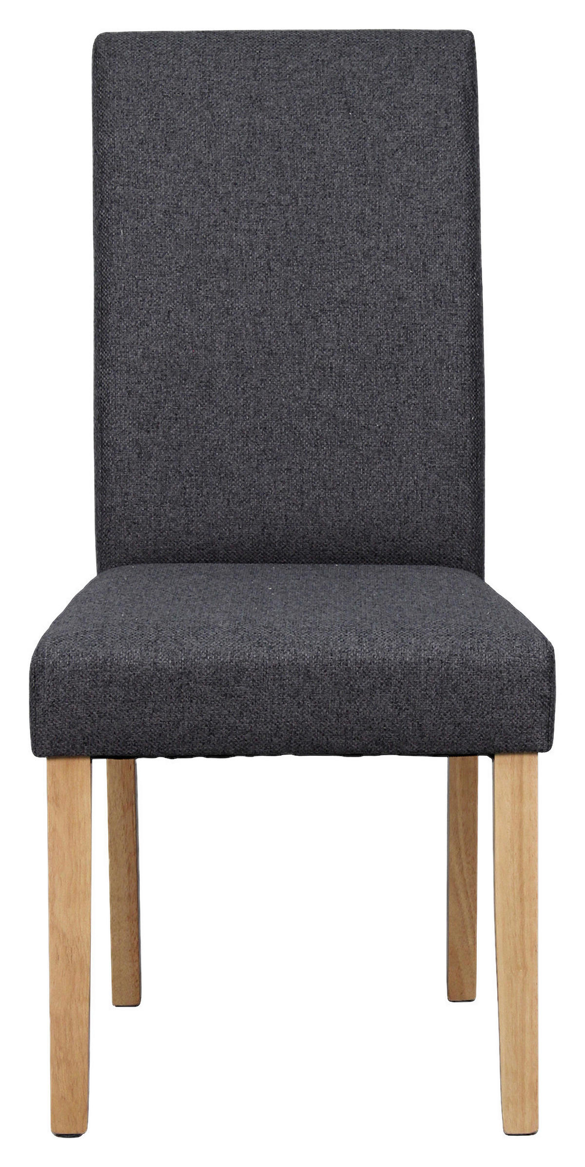 Stuhl ELIAS dunkelgrau natur Stoff B/H/T: ca. 47x99,5x60 cm ELIAS - natur/dunkelgrau (47,00/99,50/60,00cm) - byLIVING