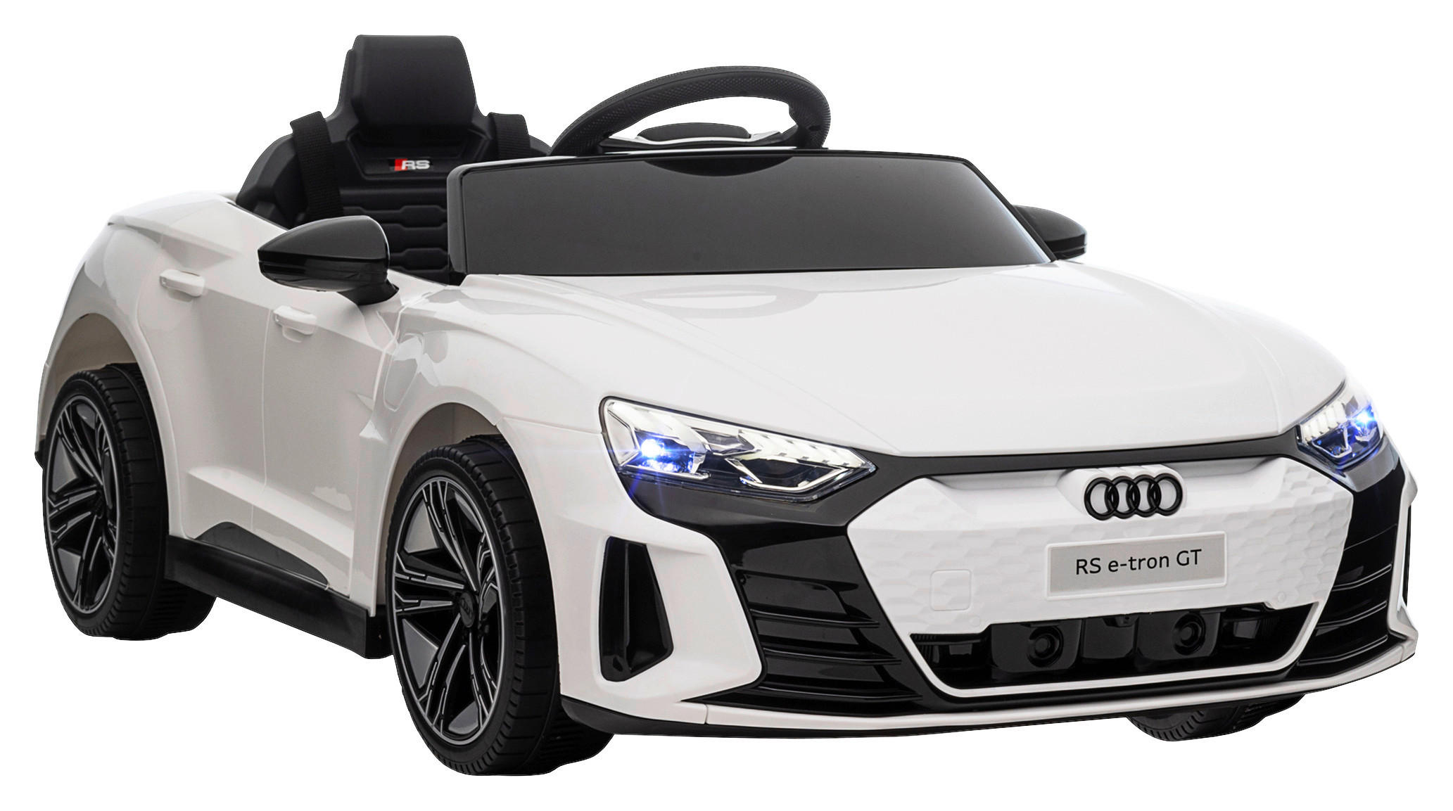 HOMCOM Kinderauto weiß B/H/L: ca. 58x103x41 cm Kinderfahrzeug - weiß (41,00/58,00/103,00cm) - HOMCOM