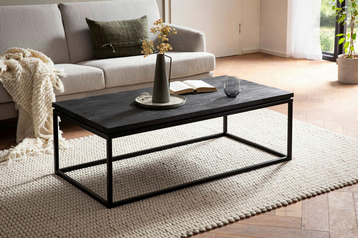 Couchtisch schwarz B/H/T: ca. 120x40x60 cm Couchtisch - schwarz (120,00/40,00/60,00cm) - Wohnling